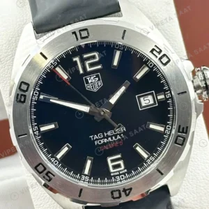 TAG Heuer Formula 1 Siyah Kronograf Kauçuk Düz Super Clone ETA Saat detay 7