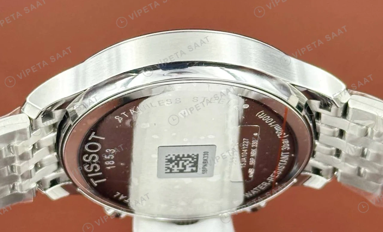 Tissot Carson Gri Kronograf Çelik Super Clone ETA Saat detay 6