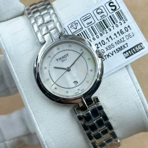 Tissot Carson Gümüş Kadran Çelik Lady Super Clone ETA Saat detay 4