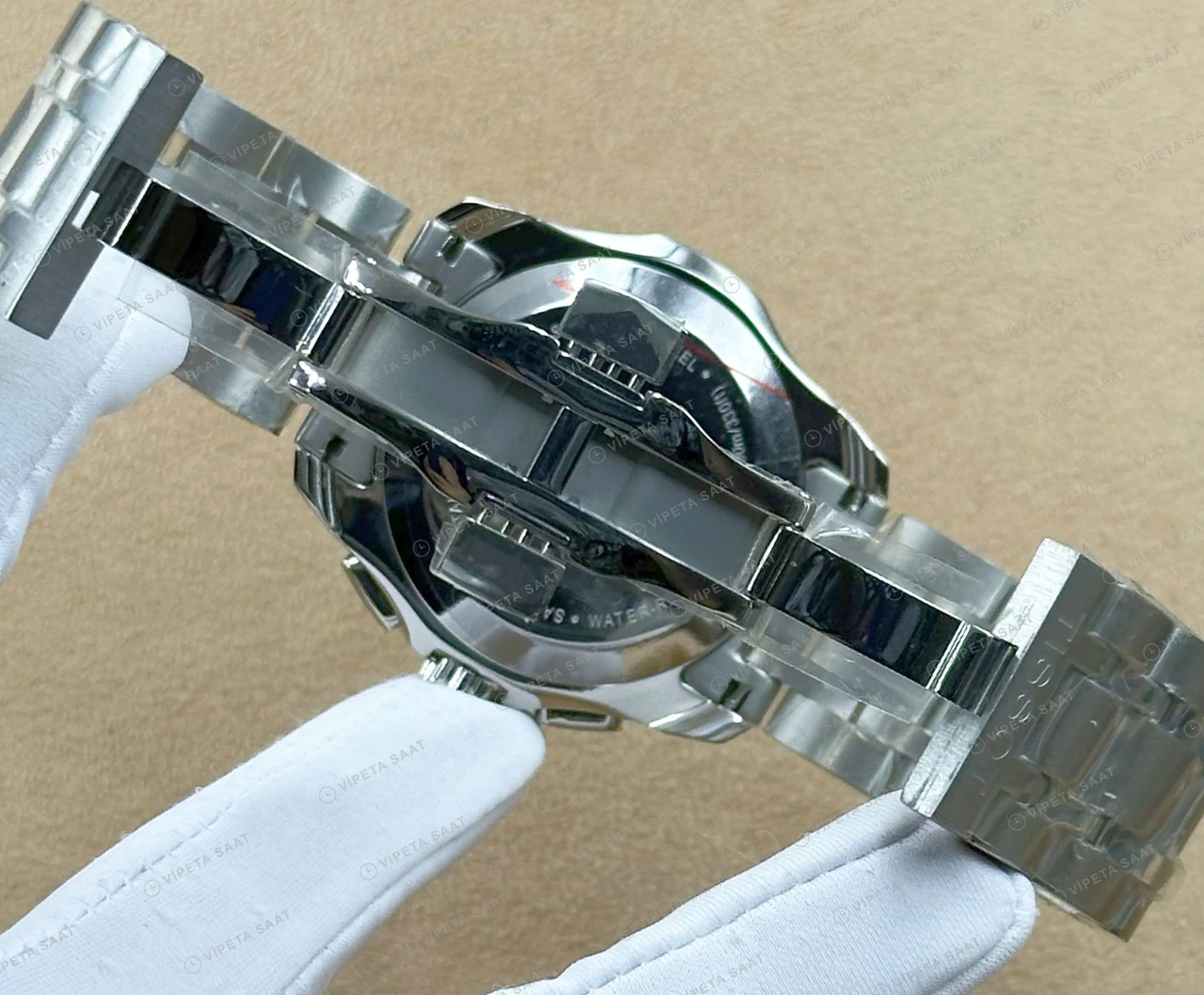 Tissot Chemin des Tourelles Siyah Ay Evreli Çelik Super Clone ETA Saat detay 4