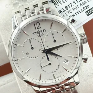 Tissot Chrono XL Gümüş Kronograf Çelik Bileklik Super Clone ETA Saat detay 6