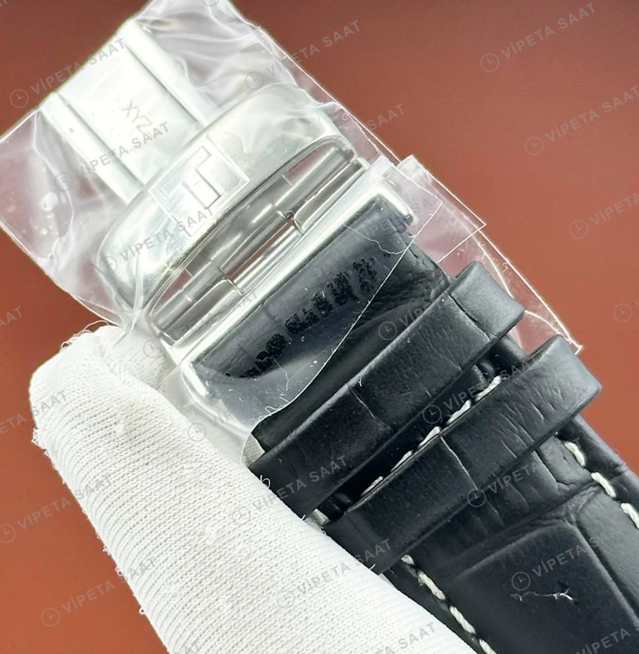 Tissot Chrono XL Siyah Kronograf Deri Super Clone ETA Saat detay 4
