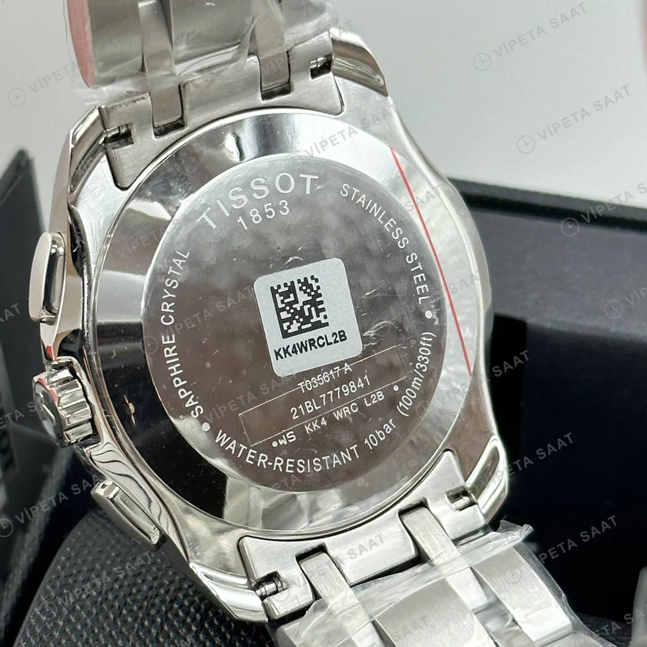 Tissot Couturier Gümüş Kronograf Çelik Super Clone ETA Saat detay 3