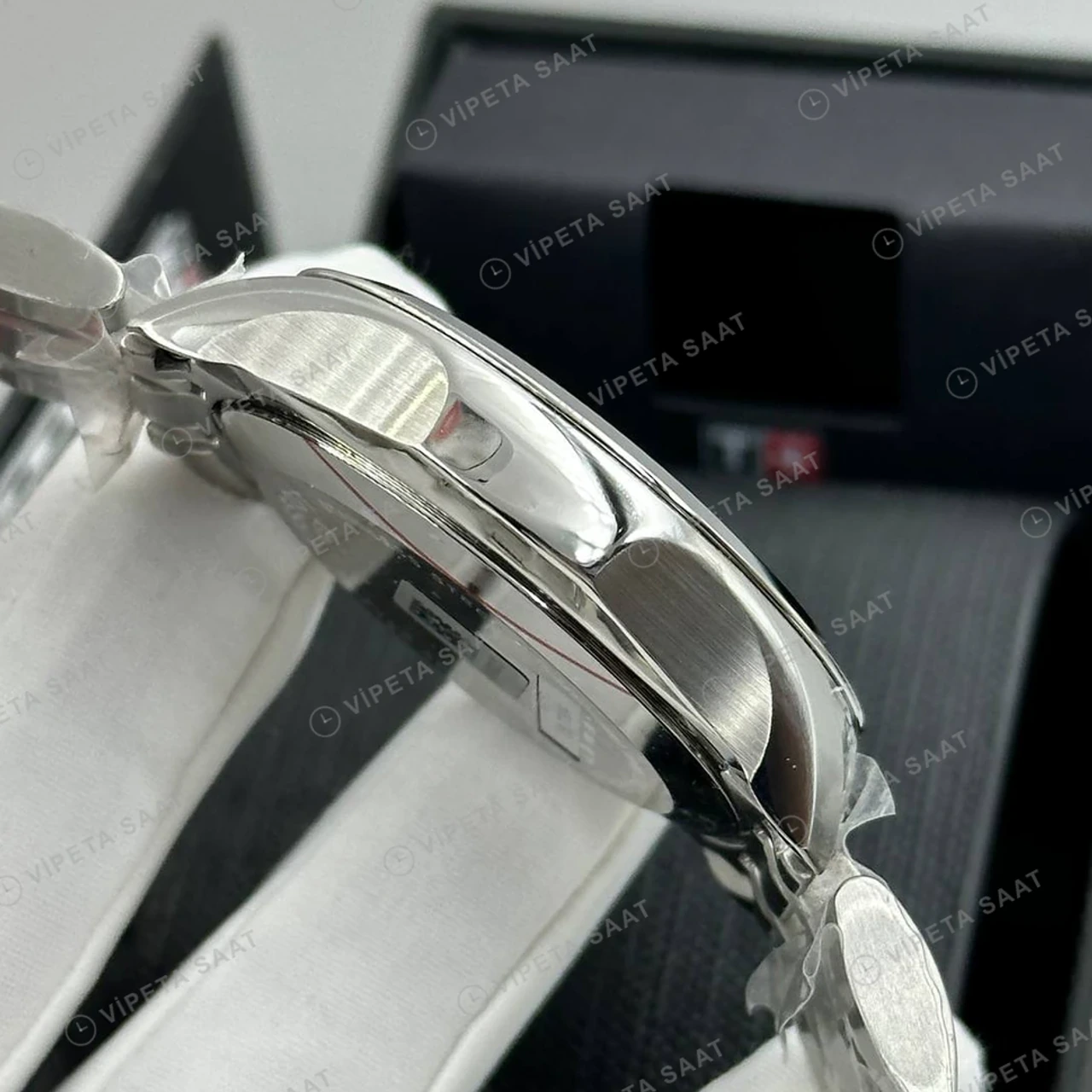 Tissot Couturier Gümüş Kronograf Çelik Super Clone ETA Saat detay 4