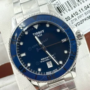 Tissot Gentleman Mavi Kadran Çelik Super Clone ETA Saat detay 3