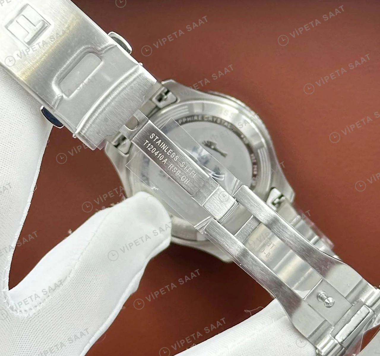 Tissot Gentleman Mavi Kadran Çelik Super Clone ETA Saat detay 6