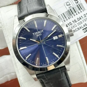 Tissot Gentleman Mavi Kadran Siyah Deri Super Clone ETA Saat detay 6