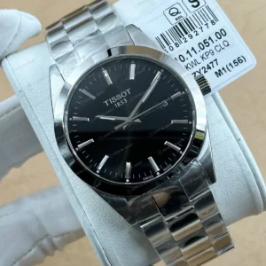 Tissot Gentleman Siyah Kadran Çelik Super Clone ETA Saat detay 4