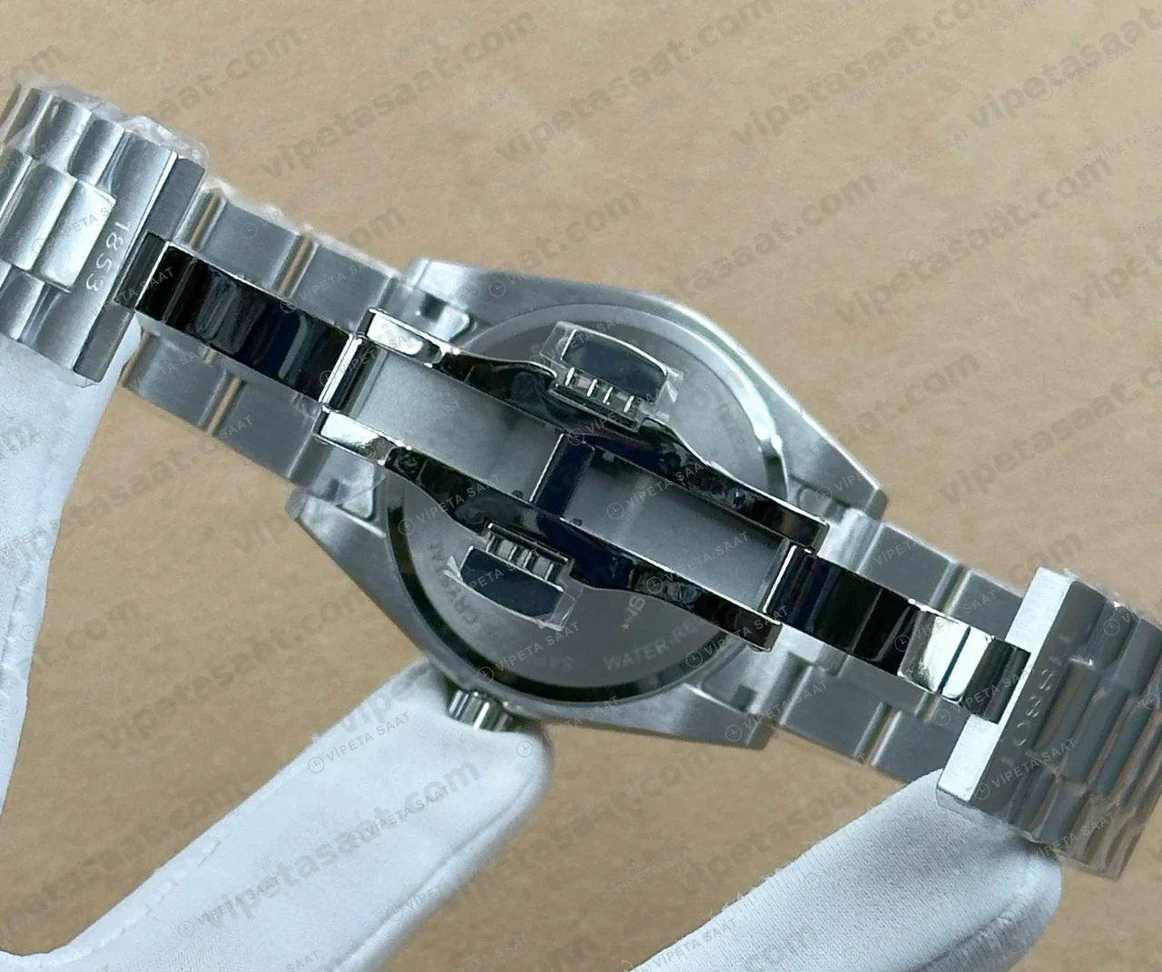 Tissot Gentleman Siyah Kadran Çelik Super Clone ETA Saat detay 5