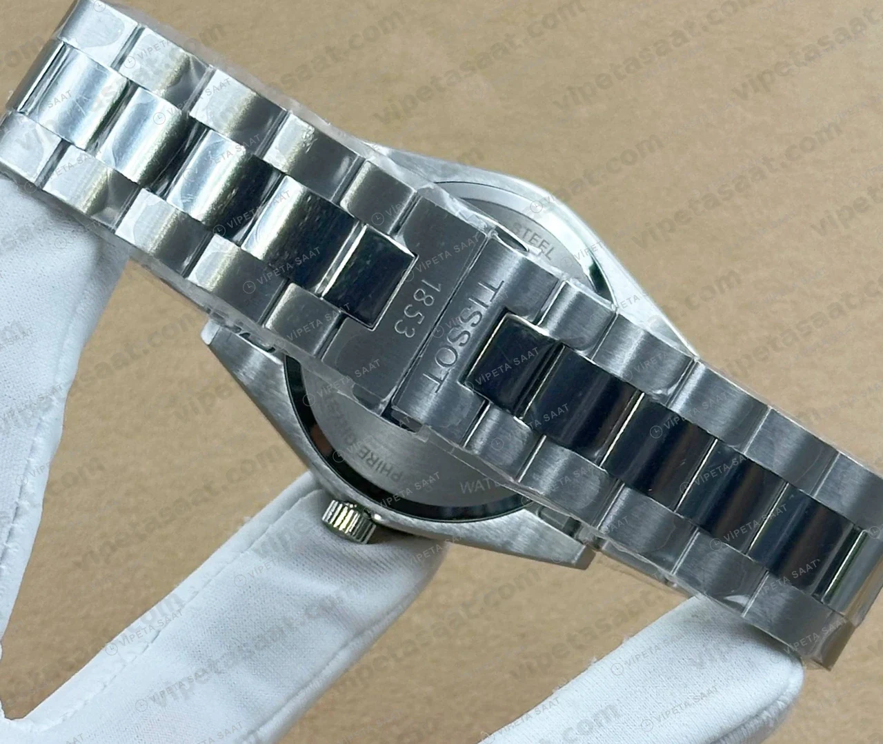 Tissot Gentleman Siyah Kadran Çelik Super Clone ETA Saat detay 6