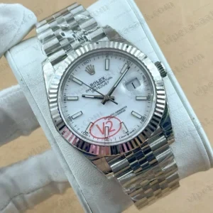 Tissot Lady Gümüş Fluted Bezel Çelik Özel Super Clone ETA Saat detay 3