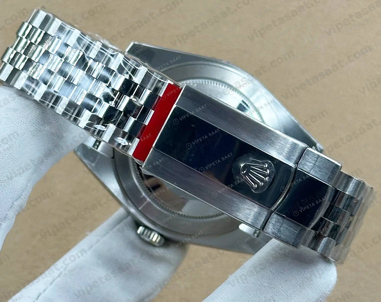 Tissot Lady Gümüş Fluted Bezel Çelik Özel Super Clone ETA Saat detay 5