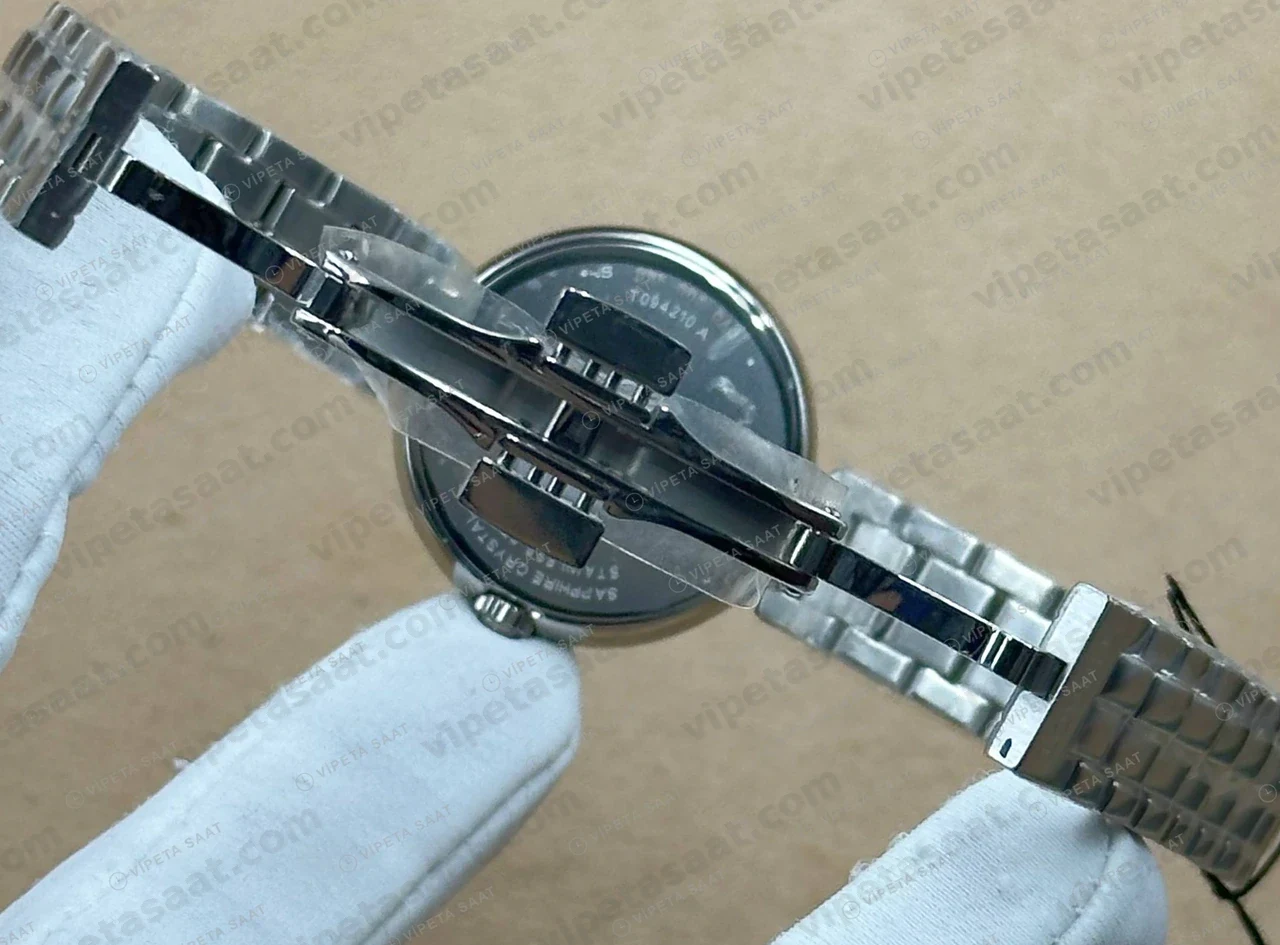 Tissot Lady Mavi Kadran Çelik Yuvarlak Eta Saat detay görünüm