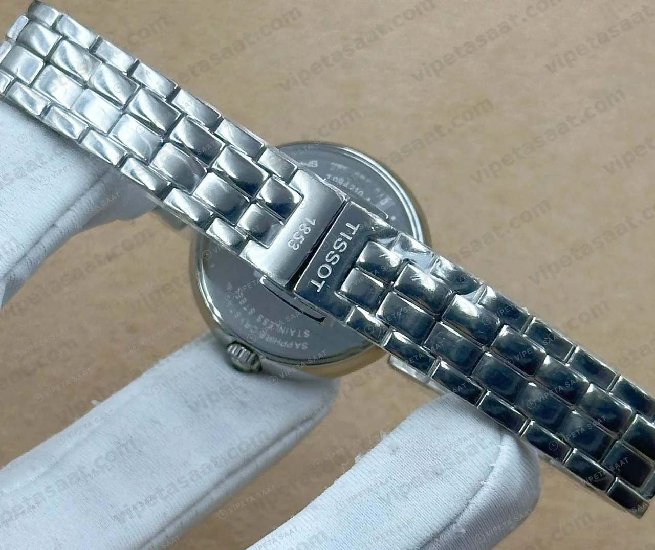 Tissot Lady Mavi Kadran Çelik Yuvarlak Eta Saat profil