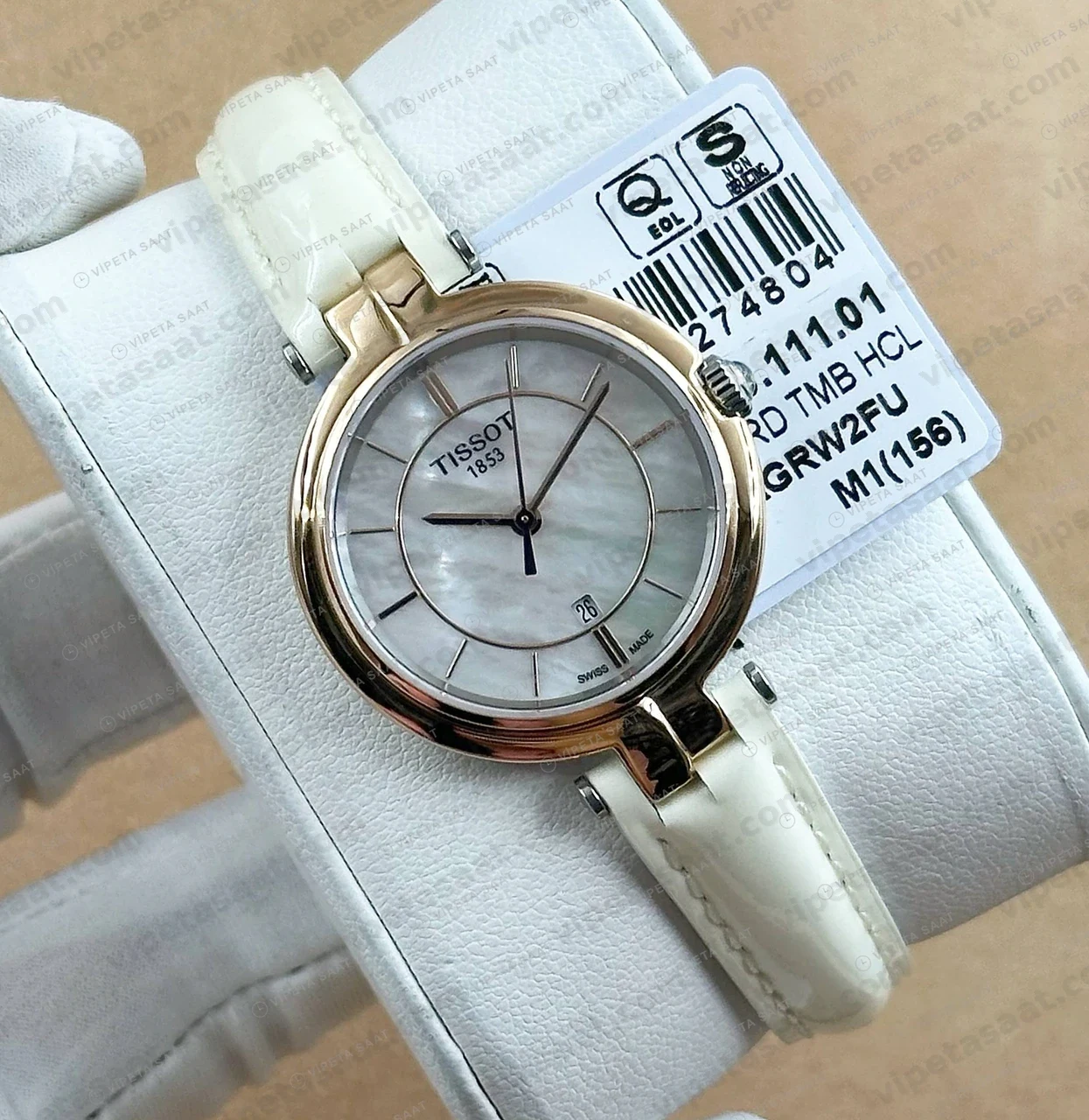 Tissot Lady Sedef Cift Renk Kauçuk Eta Saat