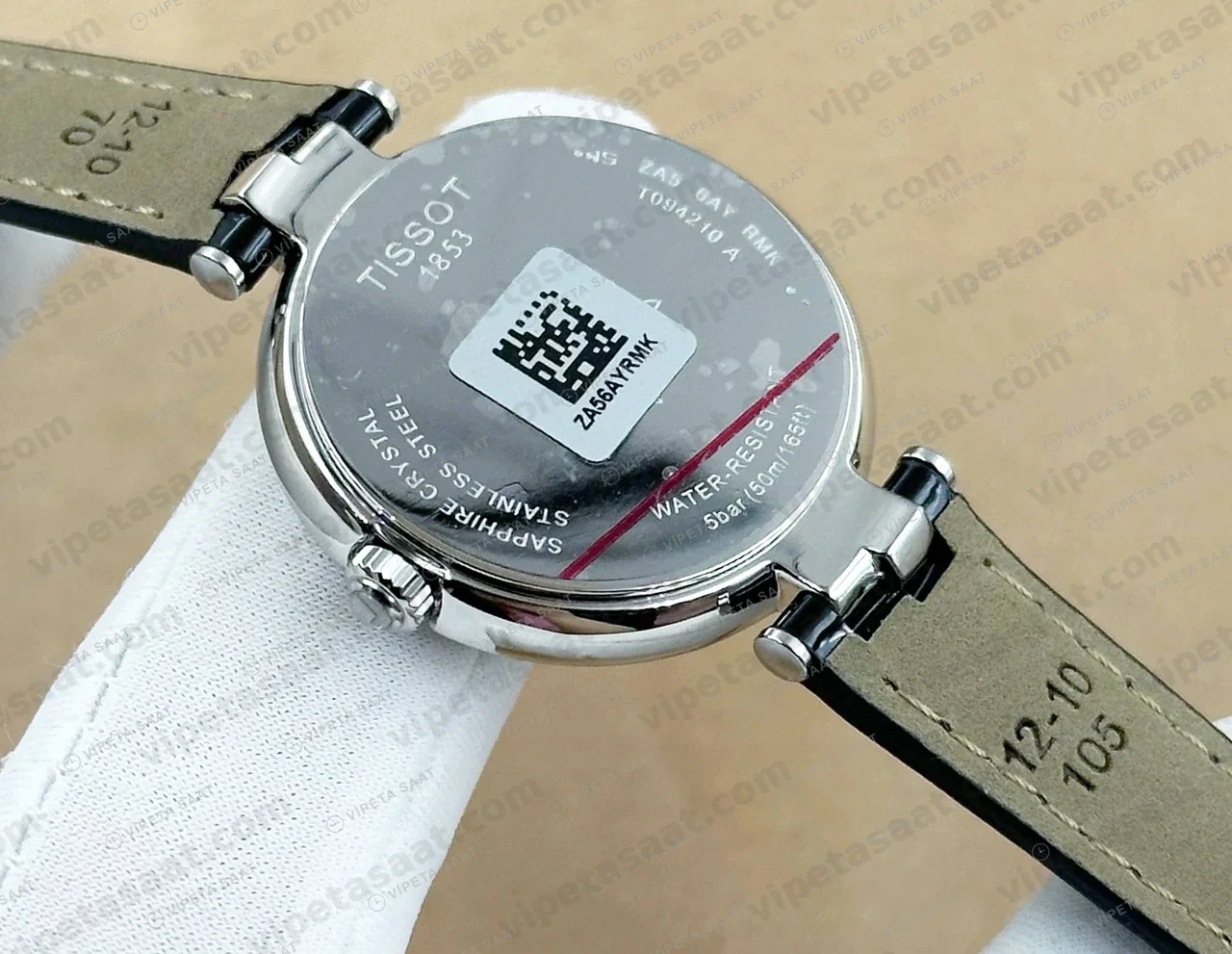 Tissot Lady Siyah Kadran Deri Yuvarlak Eta Saat profil