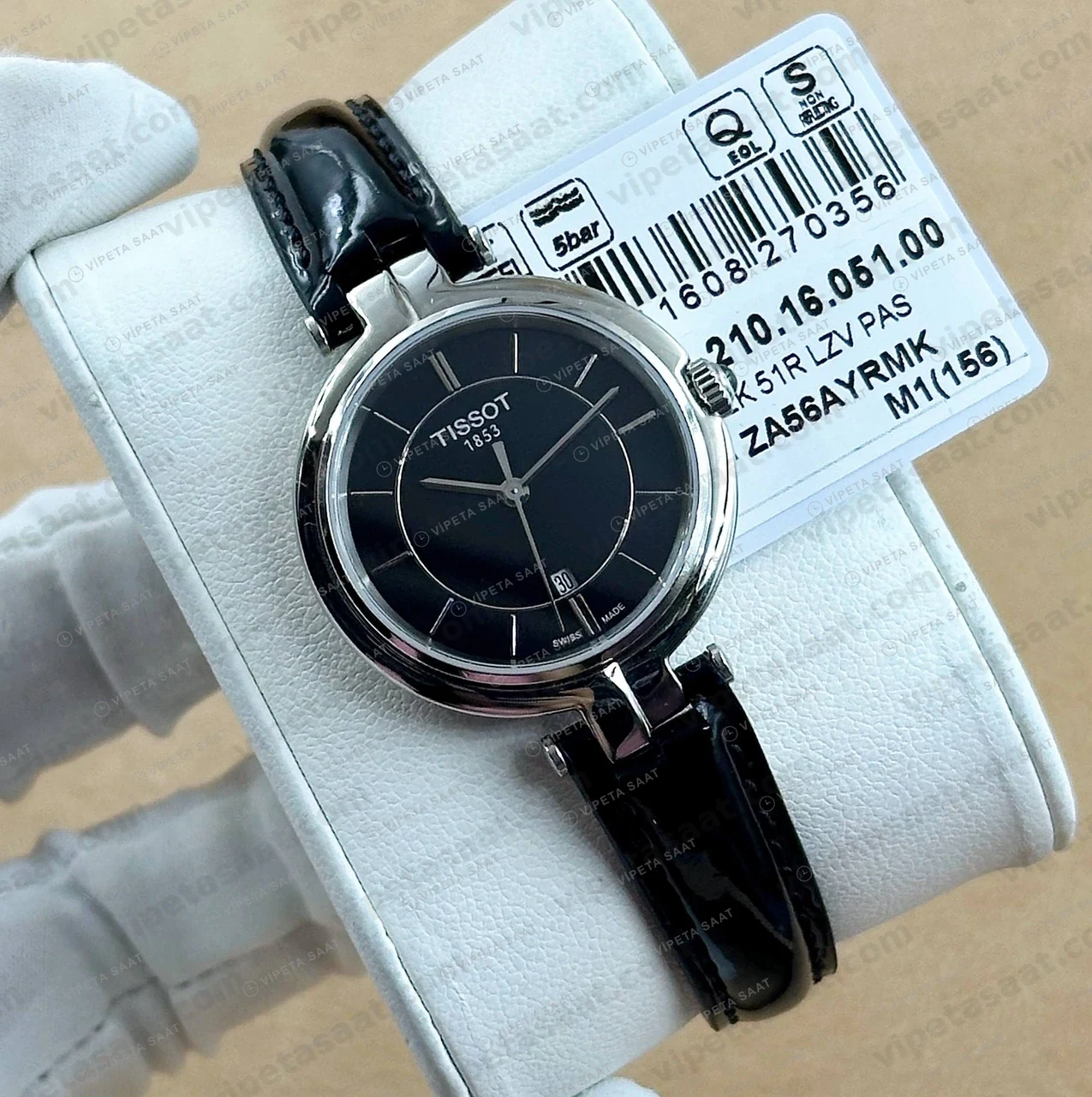 Tissot Lady Siyah Kadran Deri Yuvarlak Eta Saat