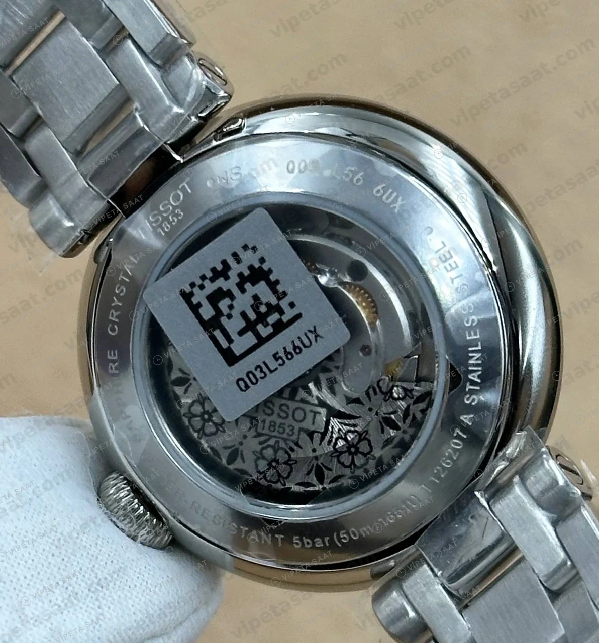 Tissot Pr 100 Beyaz Kronograf Çelik Eta Saat yan profil