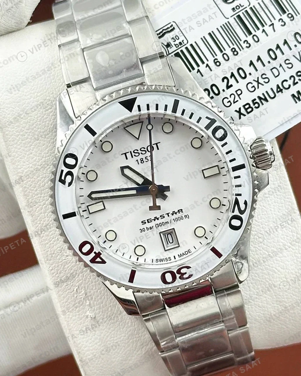 Tissot PRC 200 Beyaz Kronograf Çelik Eta Saat