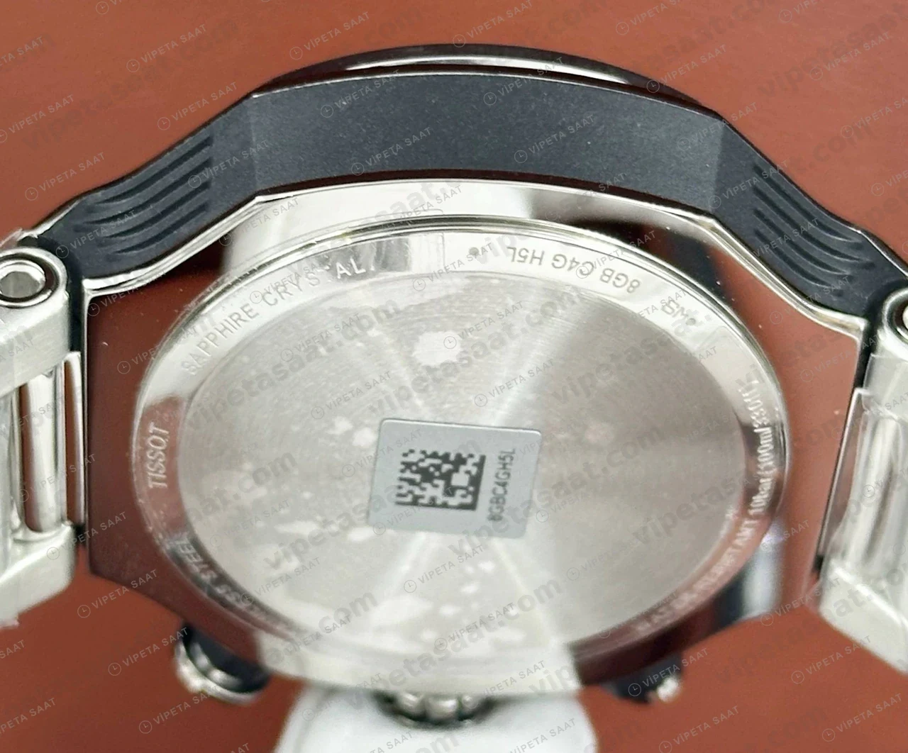 Tissot PRS 516 Gümüş Kronograf Çelik Eta Saat yan profil