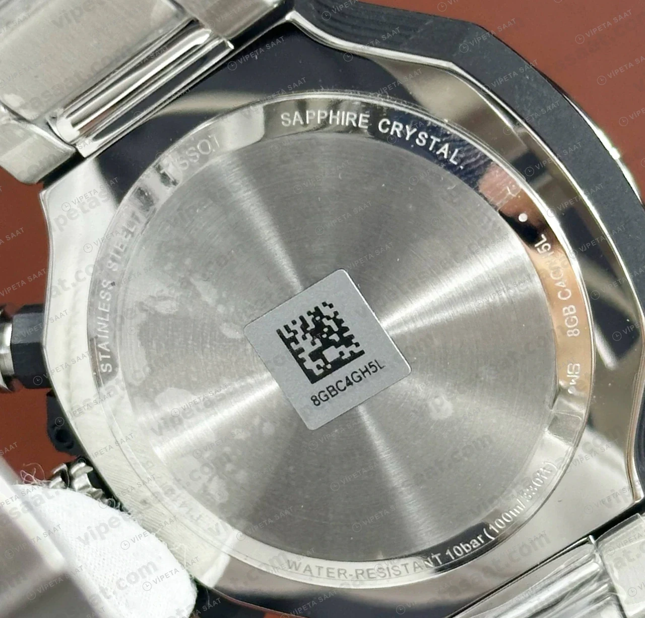 Tissot PRS 516 Gümüş Kronograf Çelik Eta Saat kordon detayı