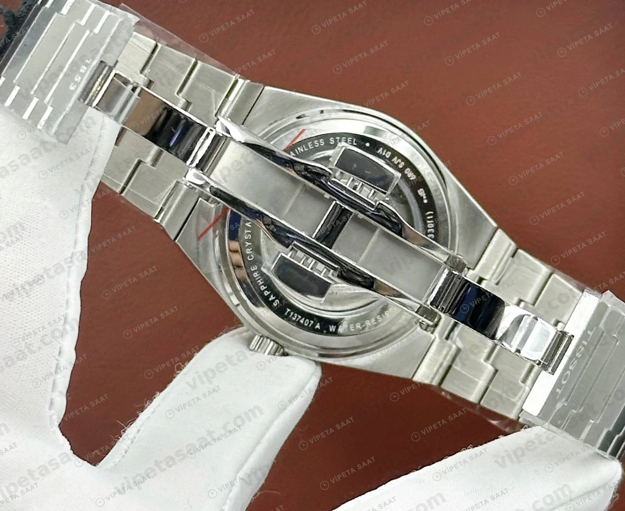 Tissot PRX Beyaz Rose Cift Renk Kadran Eta Saat profil