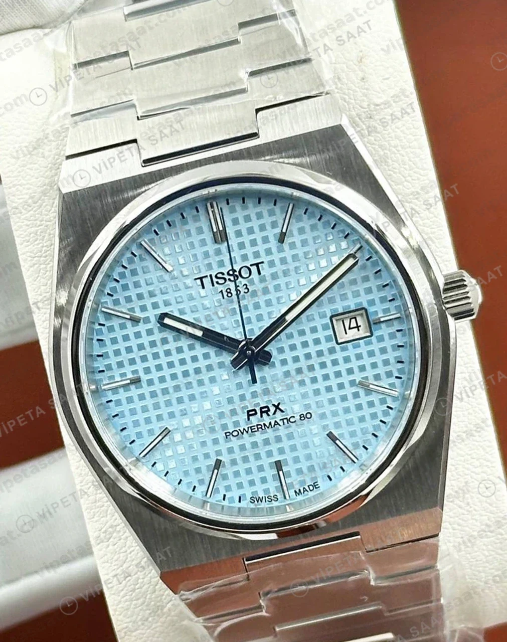 Tissot PRX Buz Mavisi Kronograf Çelik Eta Saat