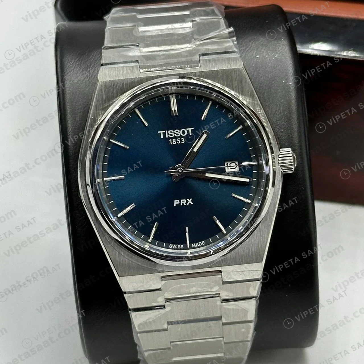 Tissot PRX Gümüş Çelik Arka Kapak Duz Eta Saat