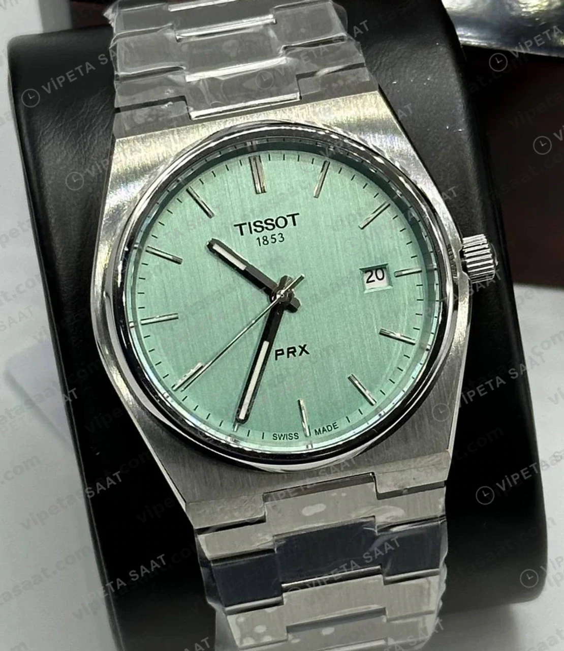 Tissot PRX Gümüş Çelik Arka Kapak Gece Eta Saat