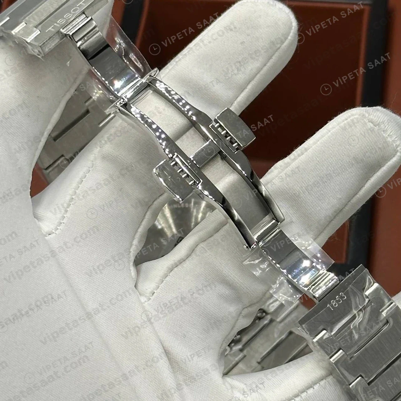 Tissot PRX Gümüş Çelik Arka Kapak Gece Eta Saat profil