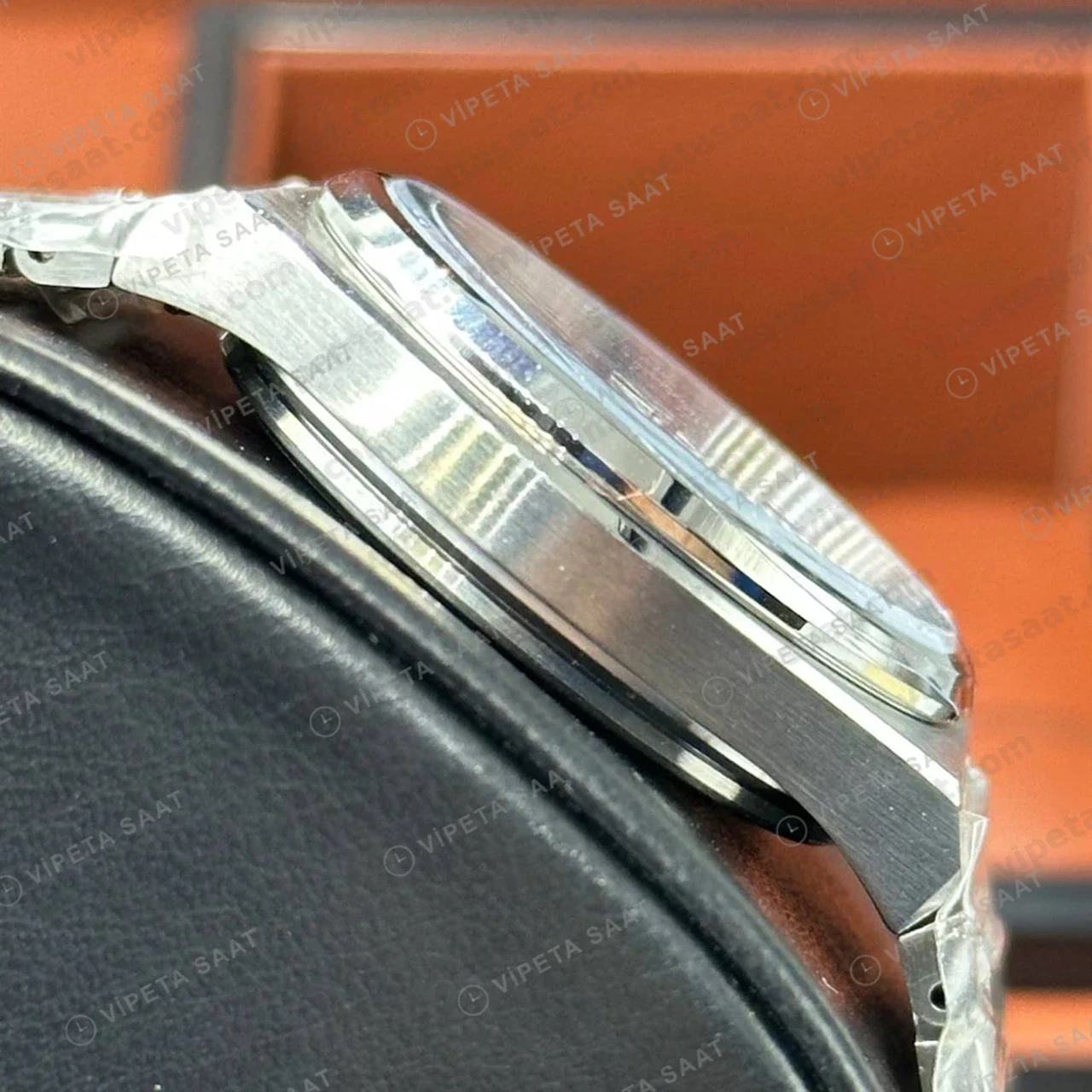 Tissot PRX Gümüş Çelik Kordon Eta Saat kordon detayı