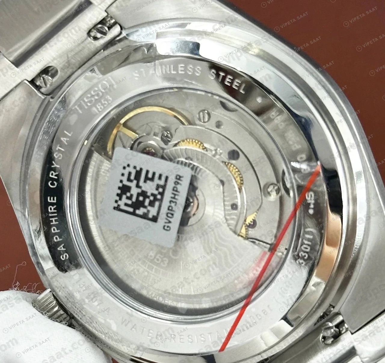 Tissot PRX Mavi Kadran Çelik Lacivert Eta Saat kordon detayı