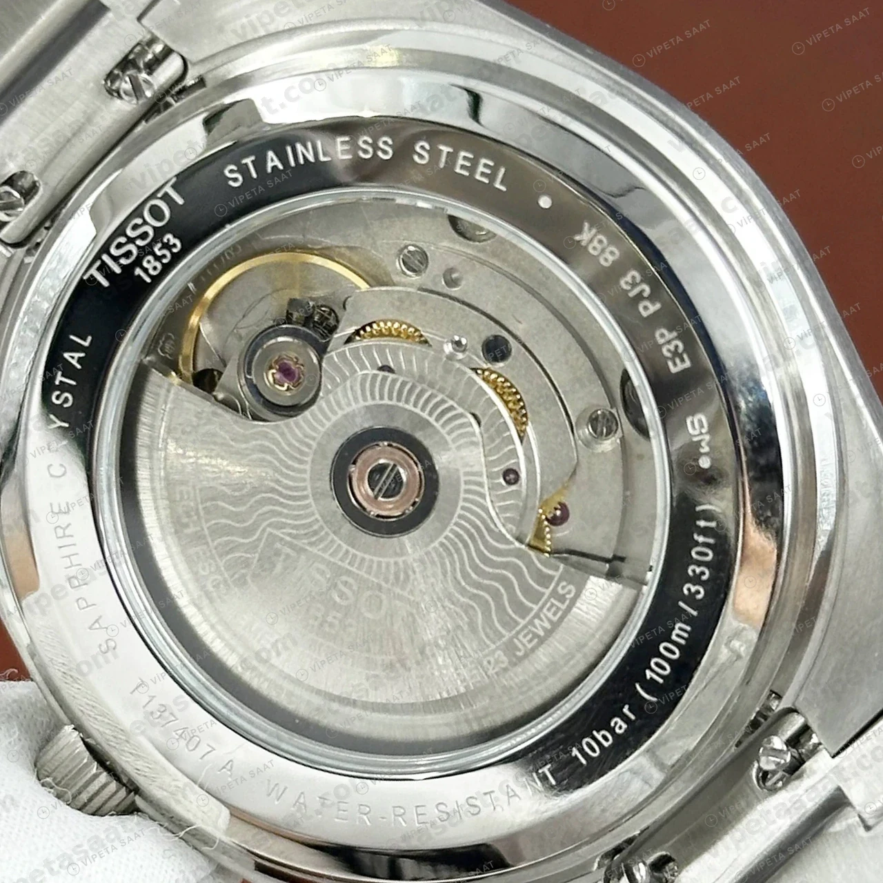 Tissot PRX Turkuaz Kadran Çelik Eta Saat kordon detayı