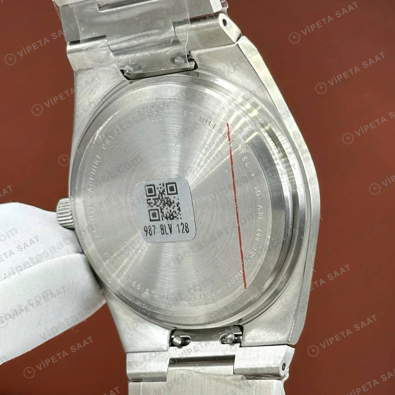 Tissot PRX Yeşil Kadran Çelik Bileklik Eta Saat kordon detayı