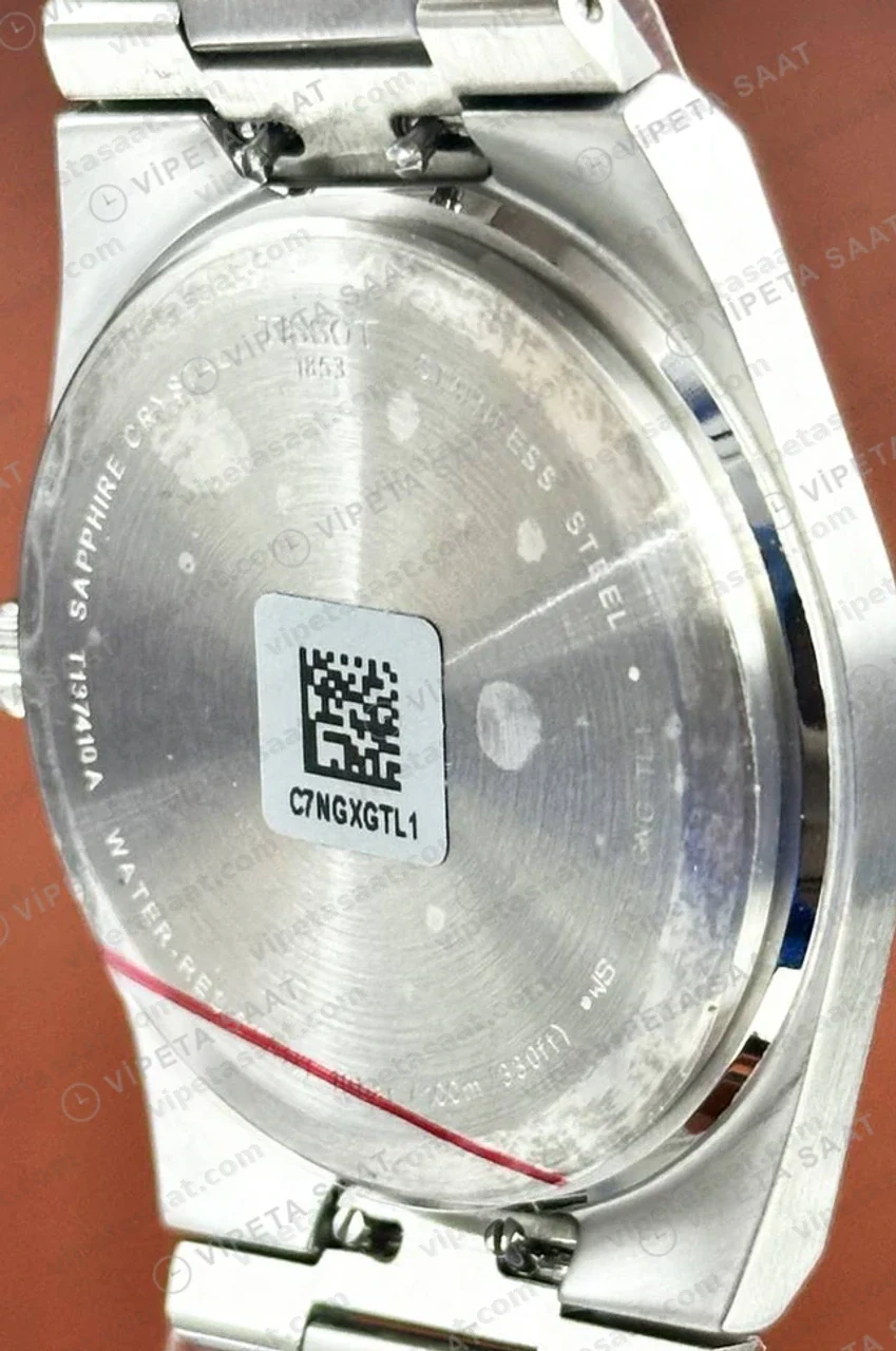 Tissot PRX Yeşil Kadran Çelik Saf Eta Saat kadran detayı
