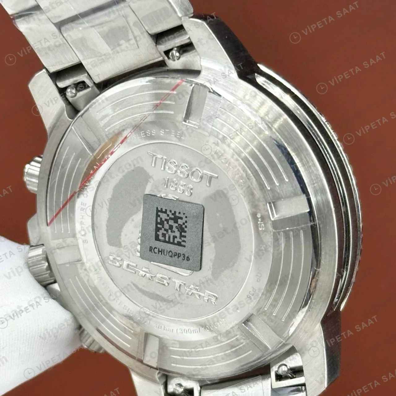 Tissot Seastar Mavi Kadran Çelik Dalis Bileklik Eta Saat kordon detayı