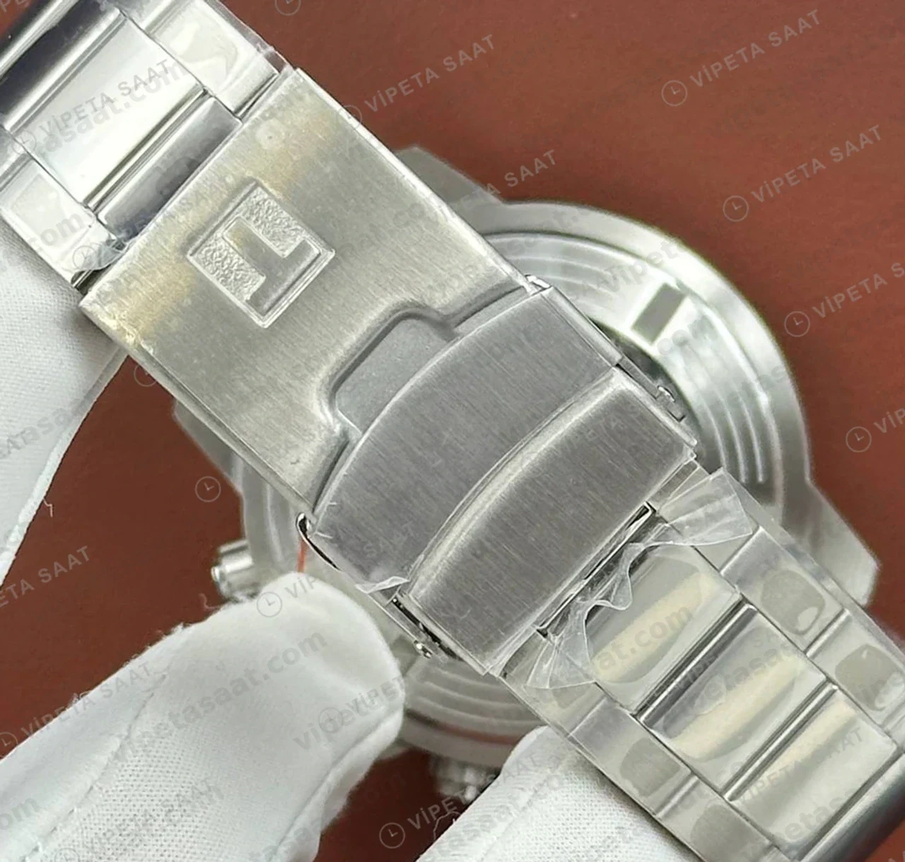 Tissot Seastar Mavi Kronograf Çelik Bileklik TIS0085 Saat Eta Saat yan profil