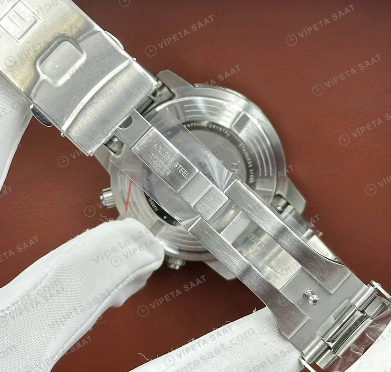 Tissot Seastar Mavi Kronograf Çelik Bileklik TIS0085 Saat Eta Saat profil