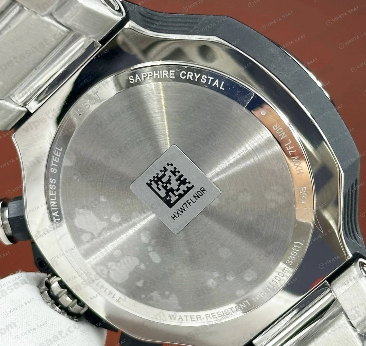 Tissot Seastar Mavi Kronograf Çelik Gunduz Eta Saat kordon detayı