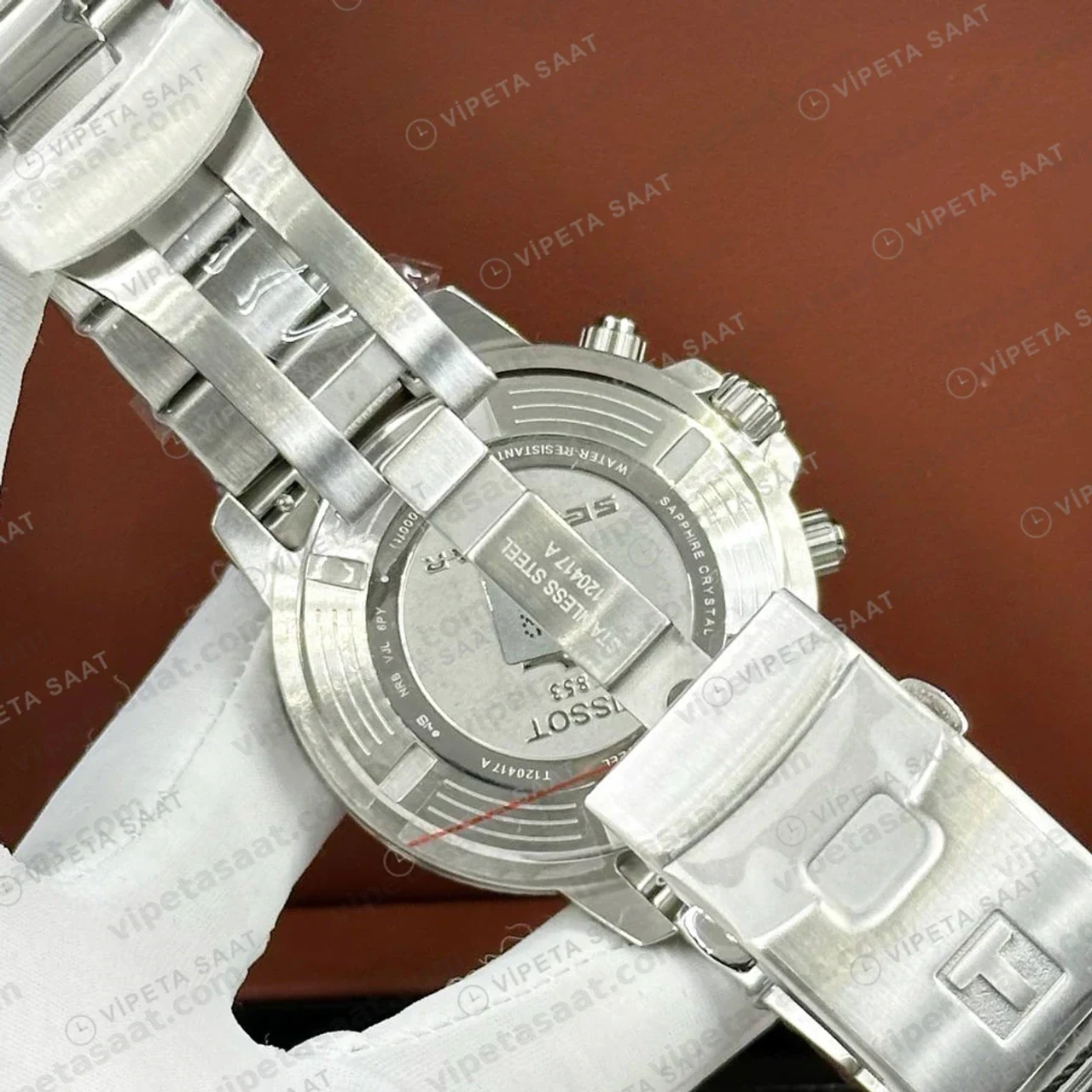 Tissot Seastar Mavi Kronograf Çelik Pepsi Bezel Eta Saat profil