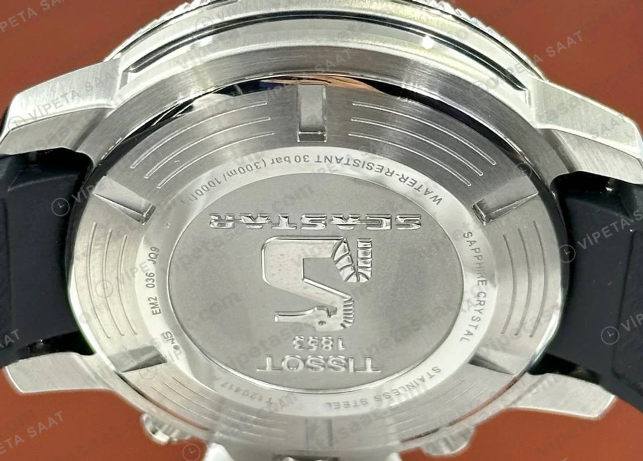 Tissot Seastar Mavi Kronograf Kauçuk Eta Saat profil