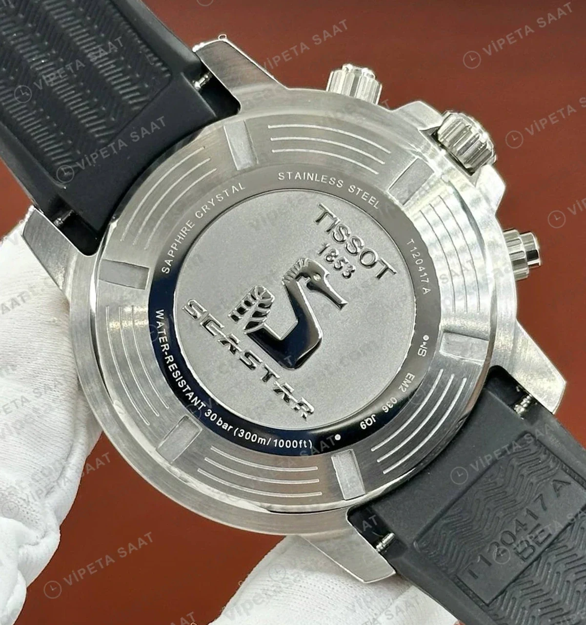 Tissot Seastar Mavi Kronograf Kauçuk Eta Saat