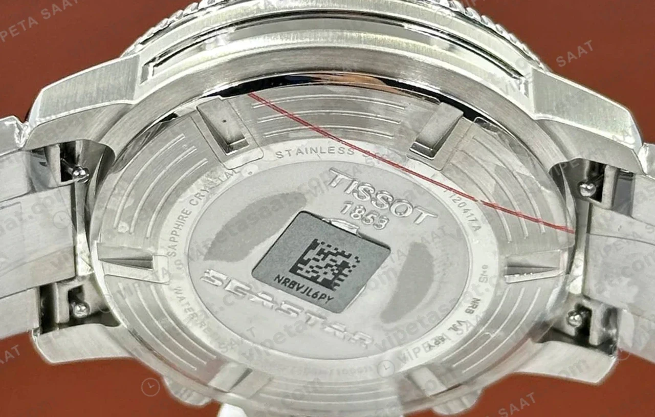 Tissot Seastar Mavi Kronograf Kırmızı Bezel Çelik Eta Saat profil