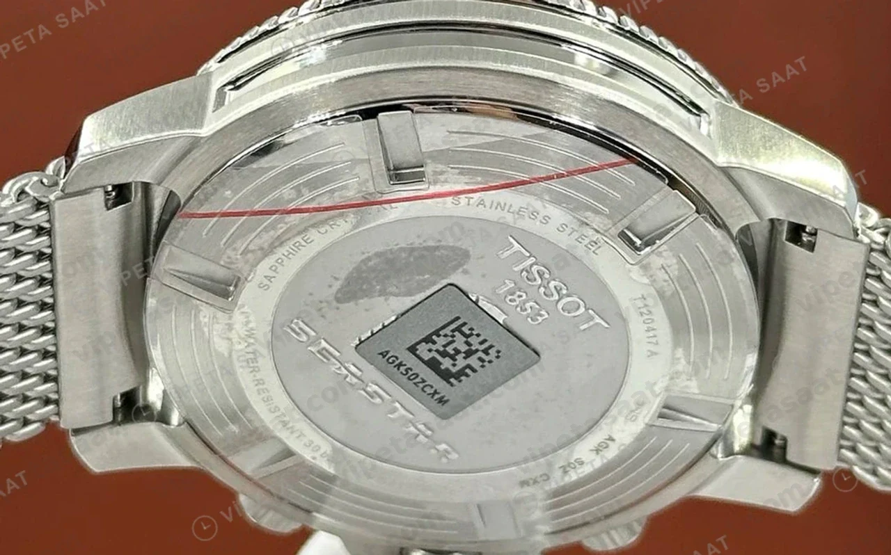 Tissot Seastar Siyah Kronograf Hasır Kordon Eta Saat profil