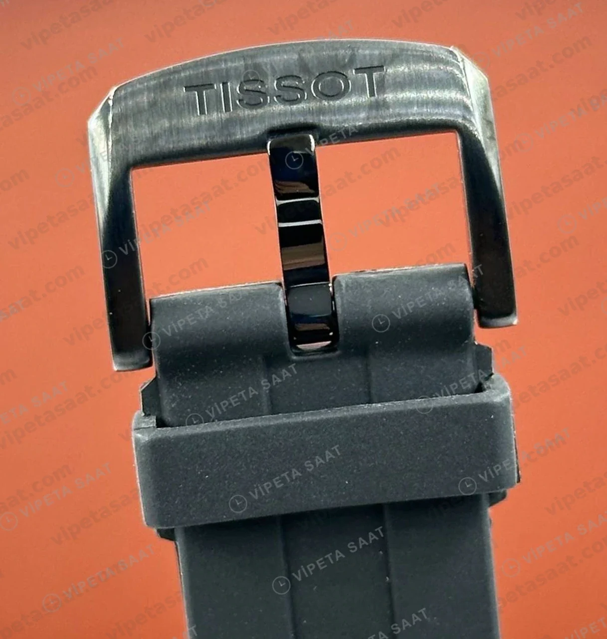 Tissot Seastar Siyah Kronograf Kauçuk Eta Saat yan profil