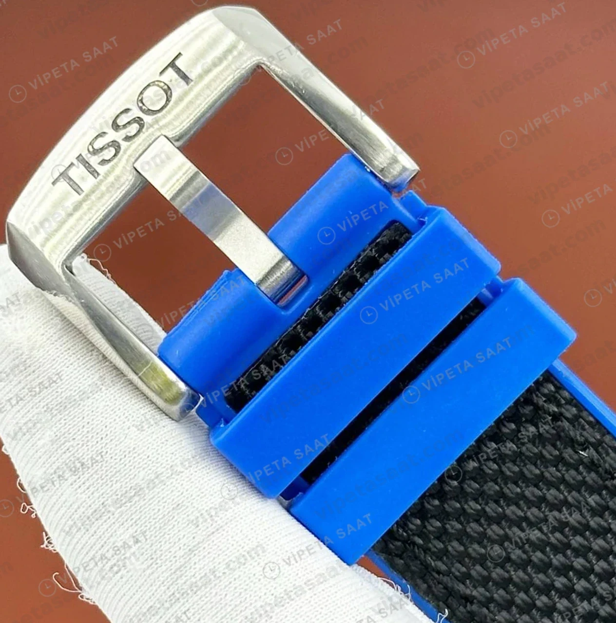 Tissot Seastar Siyah Kronograf Mavi Bezel Kauçuk Eta Saat profil