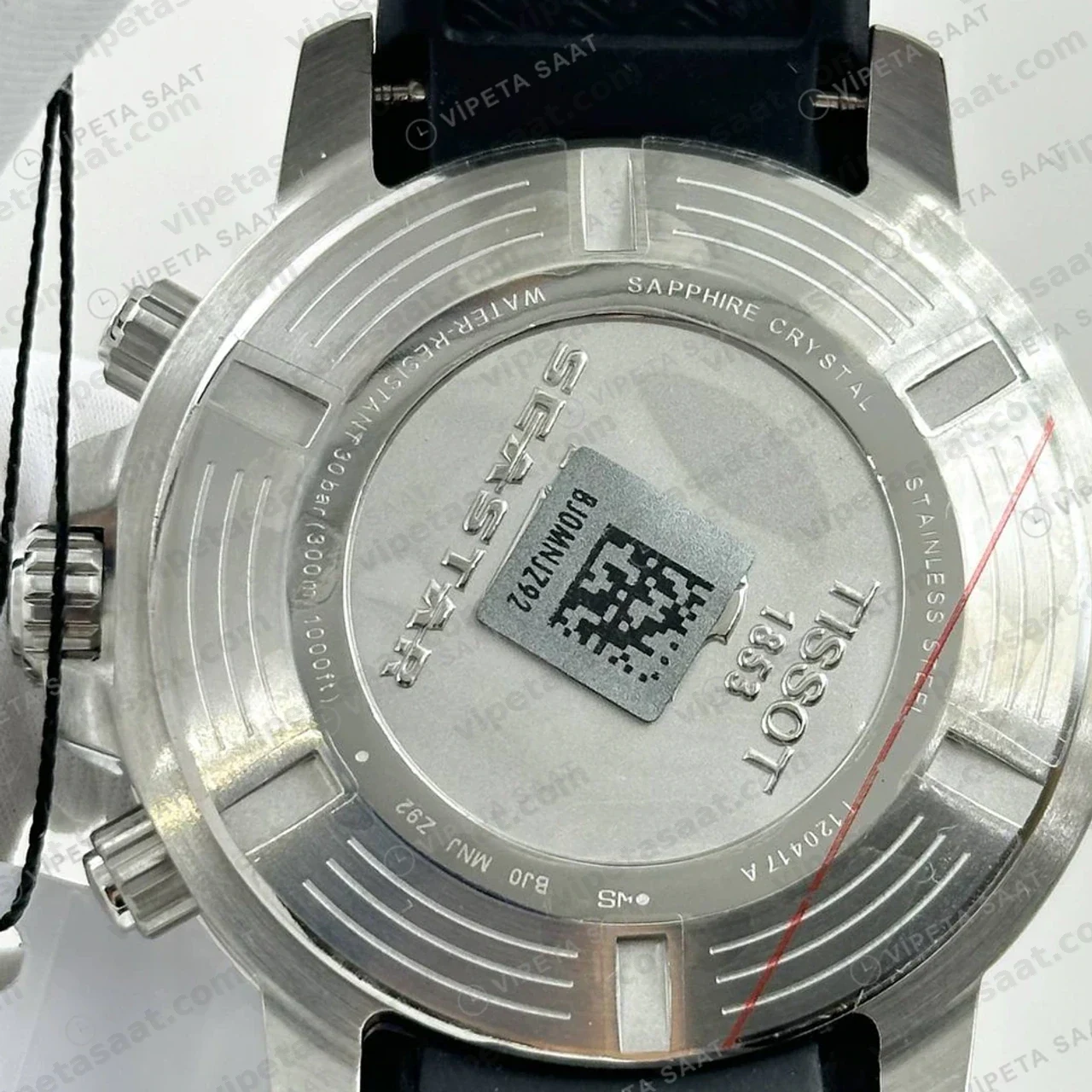 Tissot Seastar Yeşil Kronograf Kauçuk Eta Saat yan profil