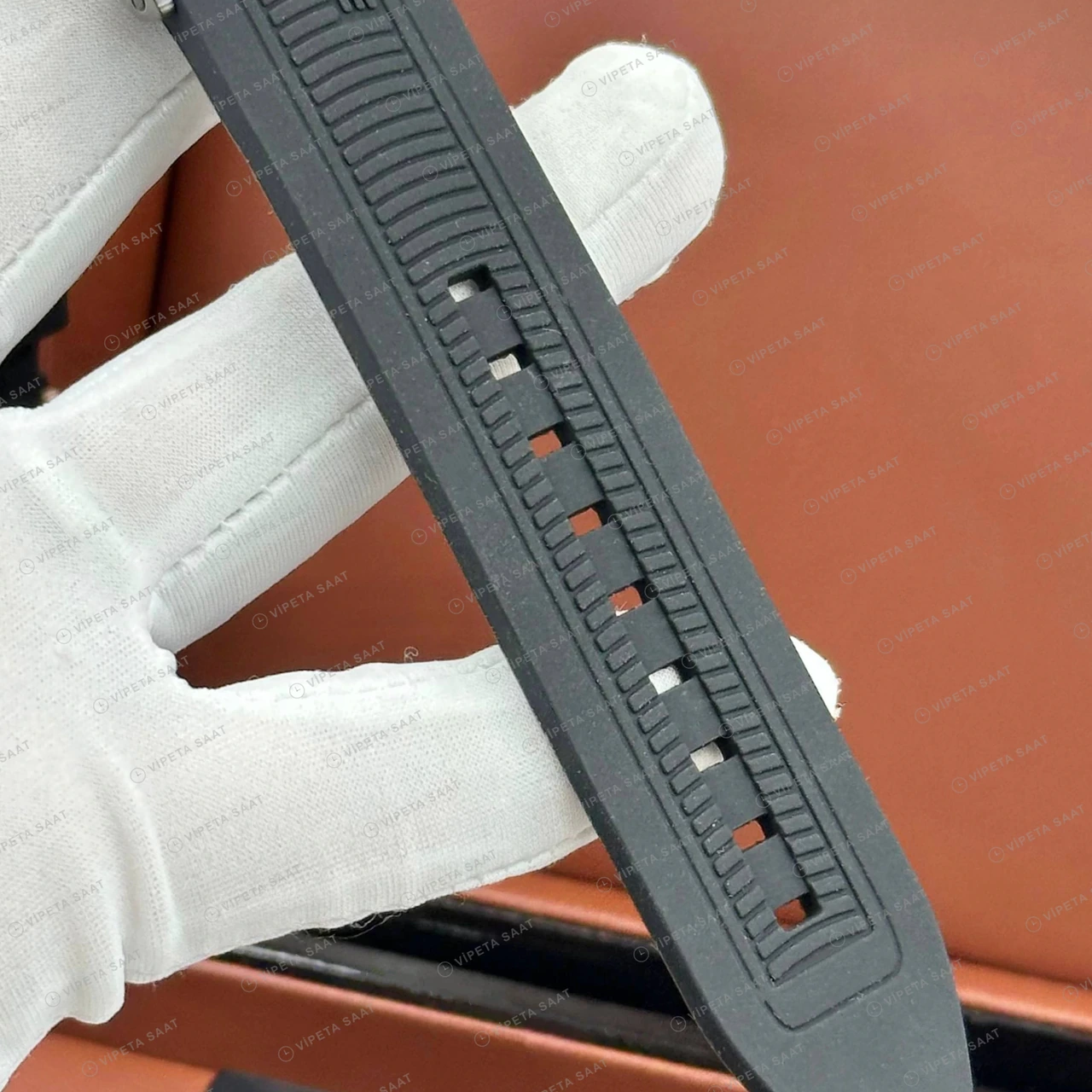 Tissot T-Race Mavi Altın Kronograf Kauçuk Super Clone ETA Saat detay 5