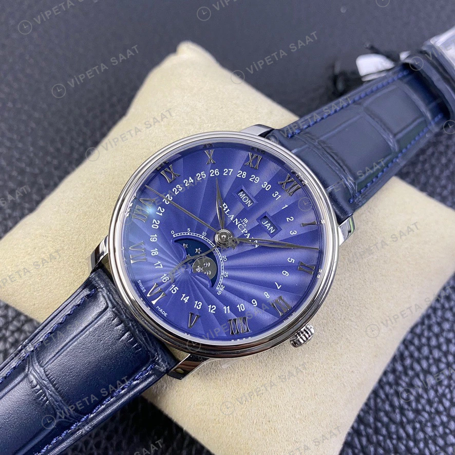 Tudor Black Bay Siyah Kadran Celik Kasa Kahverengi Deri Super Clone Eta Eta Saat detay 5