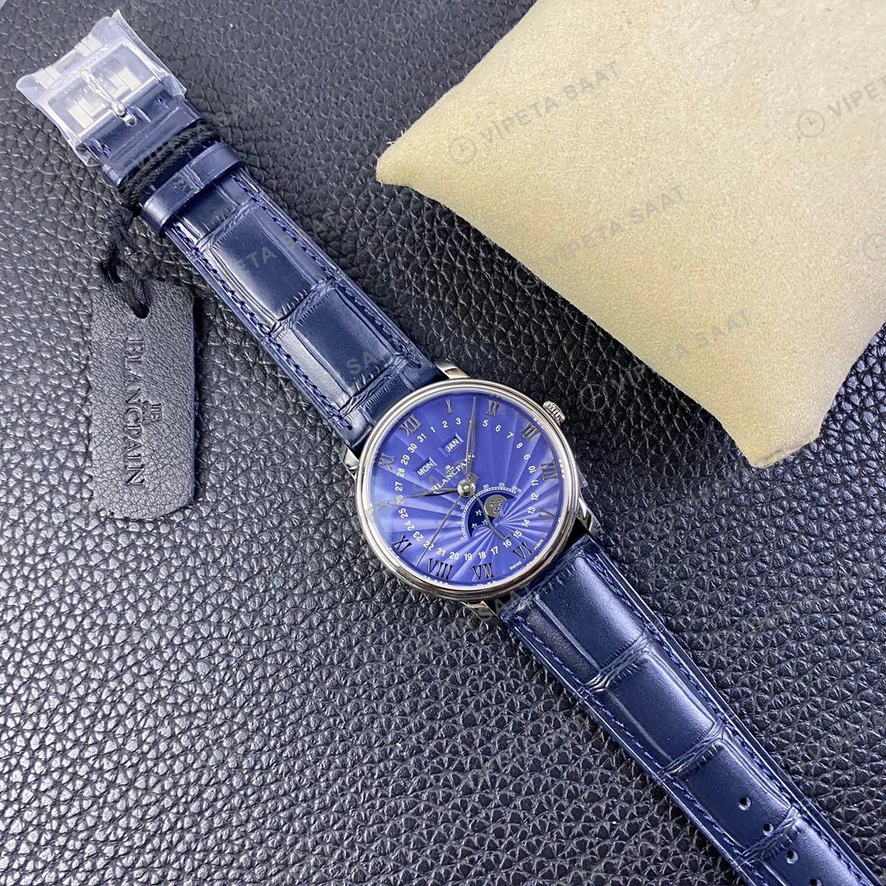 Tudor Black Bay Siyah Kadran Celik Kasa Kahverengi Deri Super Clone Eta Eta Saat detay 6